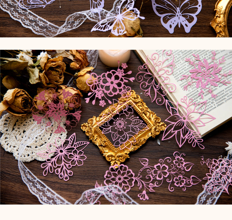 5Lace Collection Hollow Lace Paper - Frames, Butterflies, Bird Cages4