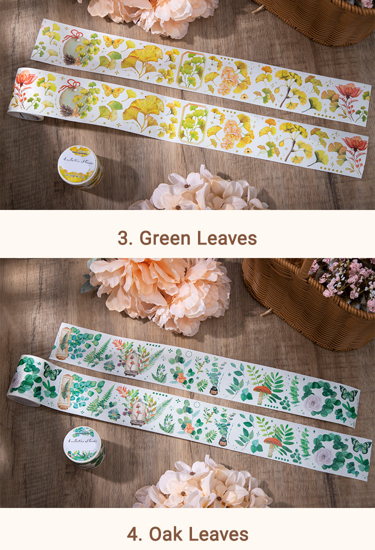 5Leaf Collection Series Plant Washi Tape8