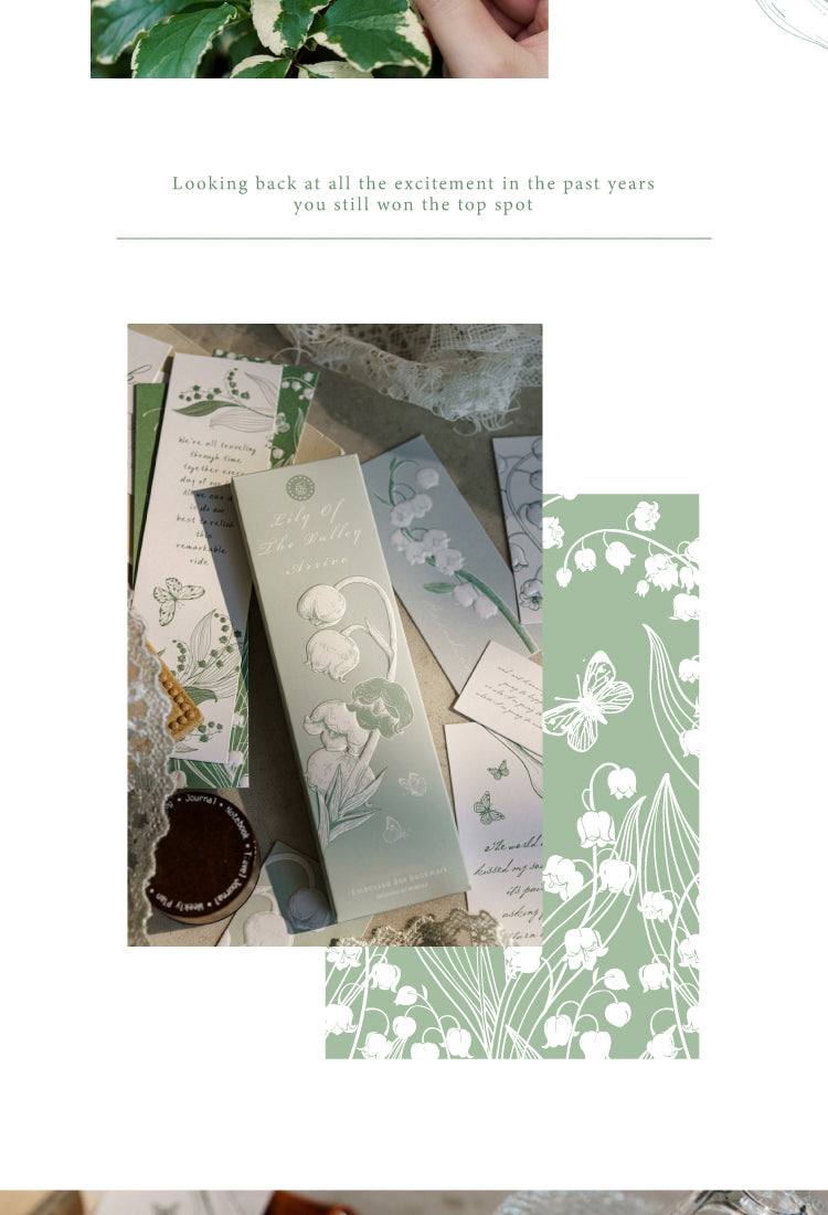 5Lily of the Valley Letterpress Bookmarks3