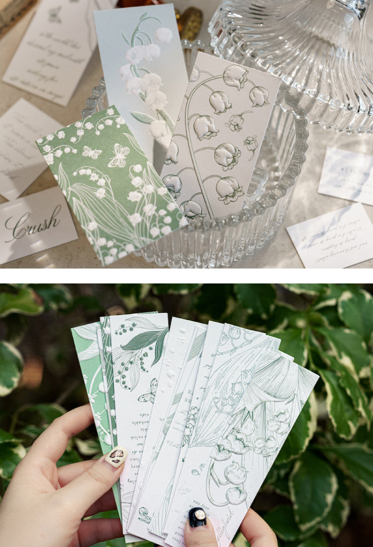 5Lily of the Valley Letterpress Bookmarks4