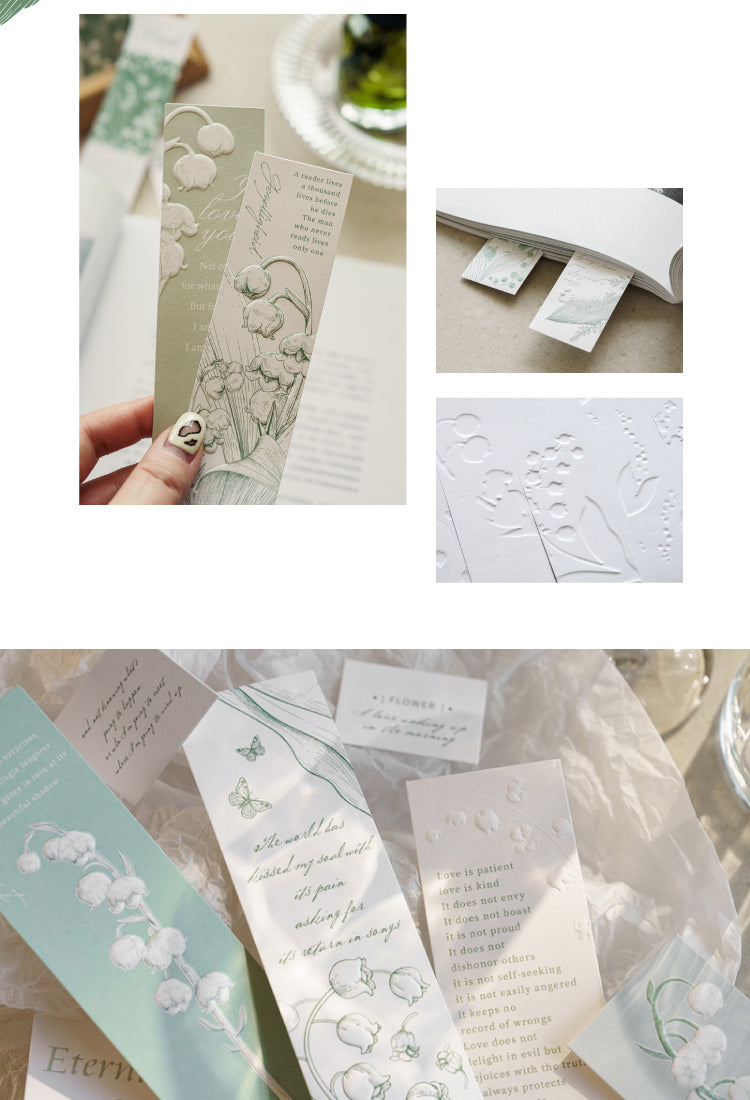 5Lily of the Valley Letterpress Bookmarks7