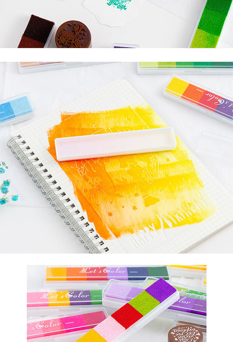 5Long Gradient Candy Color Ink Pad Set3