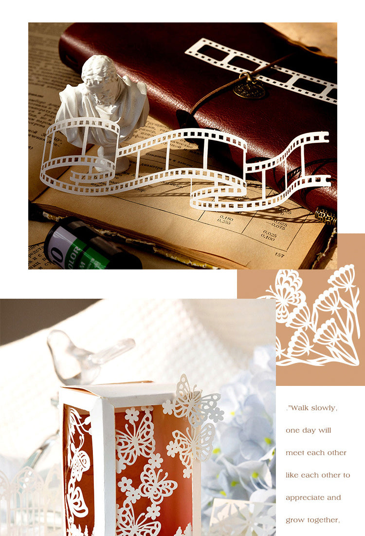 5Long Holiday Series Hollow Lace Jornal Border Decorative Paper8