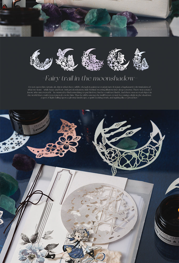 5Lunar Phase-themed Exquisite Cutout Decorative Paper3