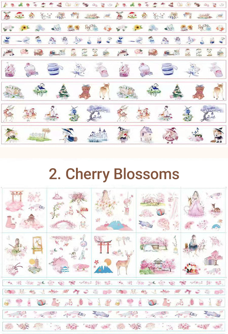 5Magical Girl Cherry Blossom Celestial Cartoon Scrapbook Kit4