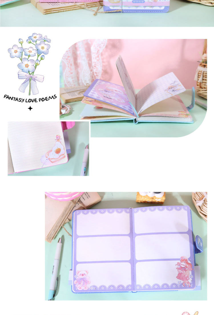 5Molly Sweet Dreams Series Cartoon Girl Magnetic Buckle Diary Notebook4