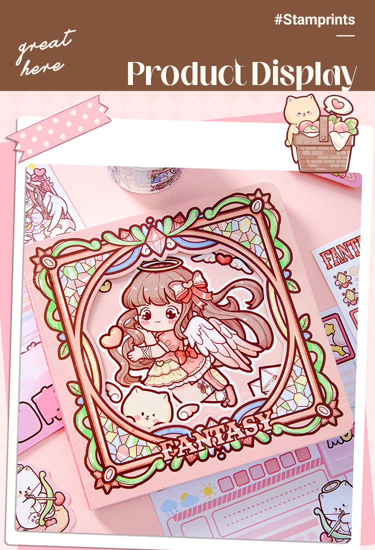 5Mysterious Kingdom Series Cute Girl Square Diary Journal1