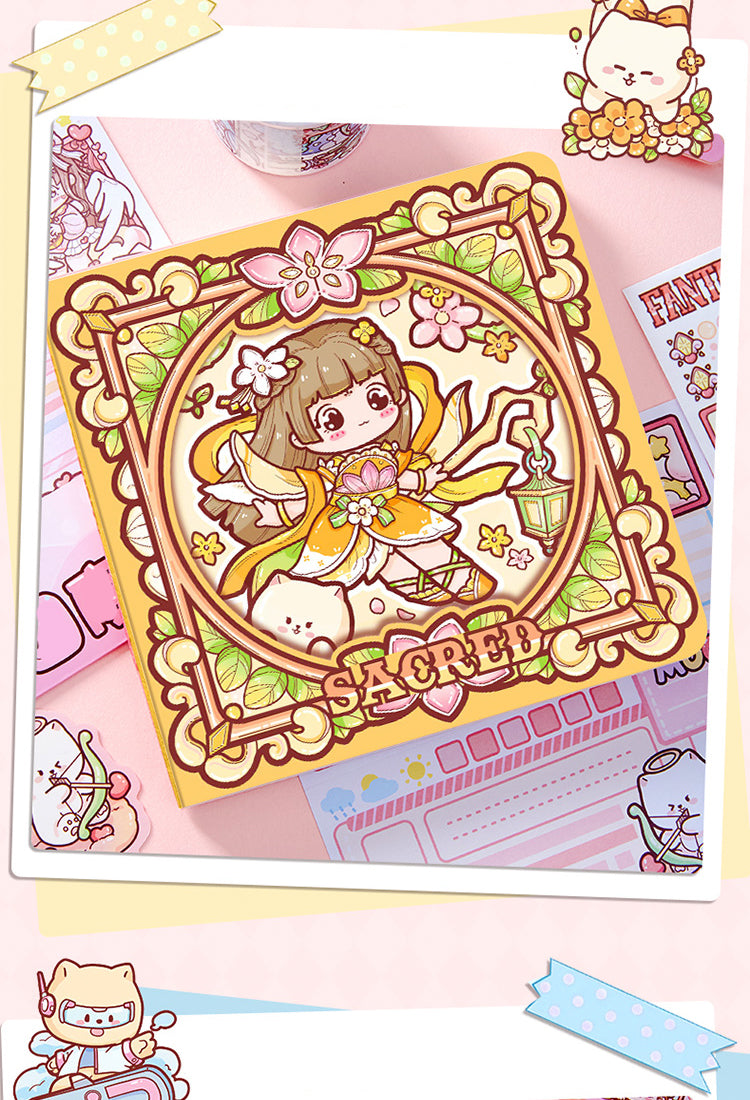 5Mysterious Kingdom Series Cute Girl Square Diary Journal3