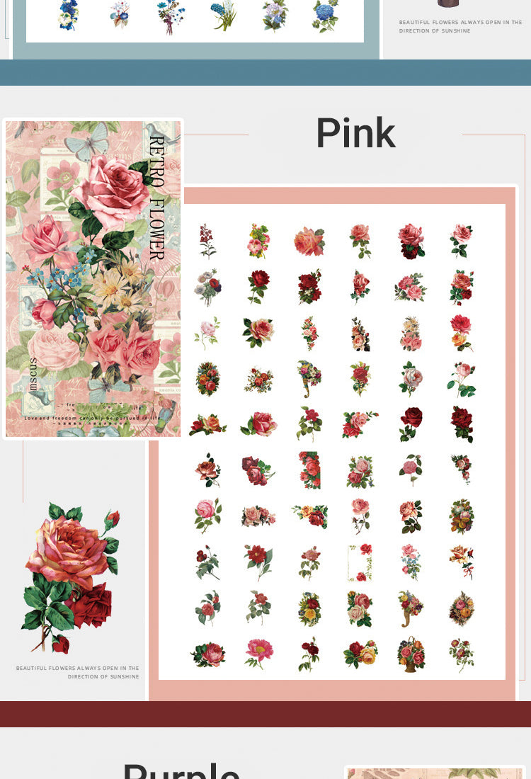 5No.4 Florist Vintage Floral Plant Sticker Pack7