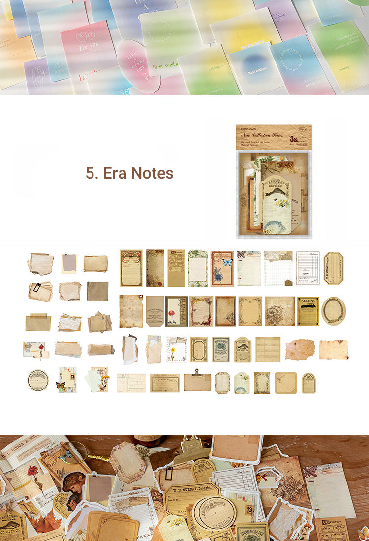 5Note Set Series Ivory White Scrapbook Paper Pack15