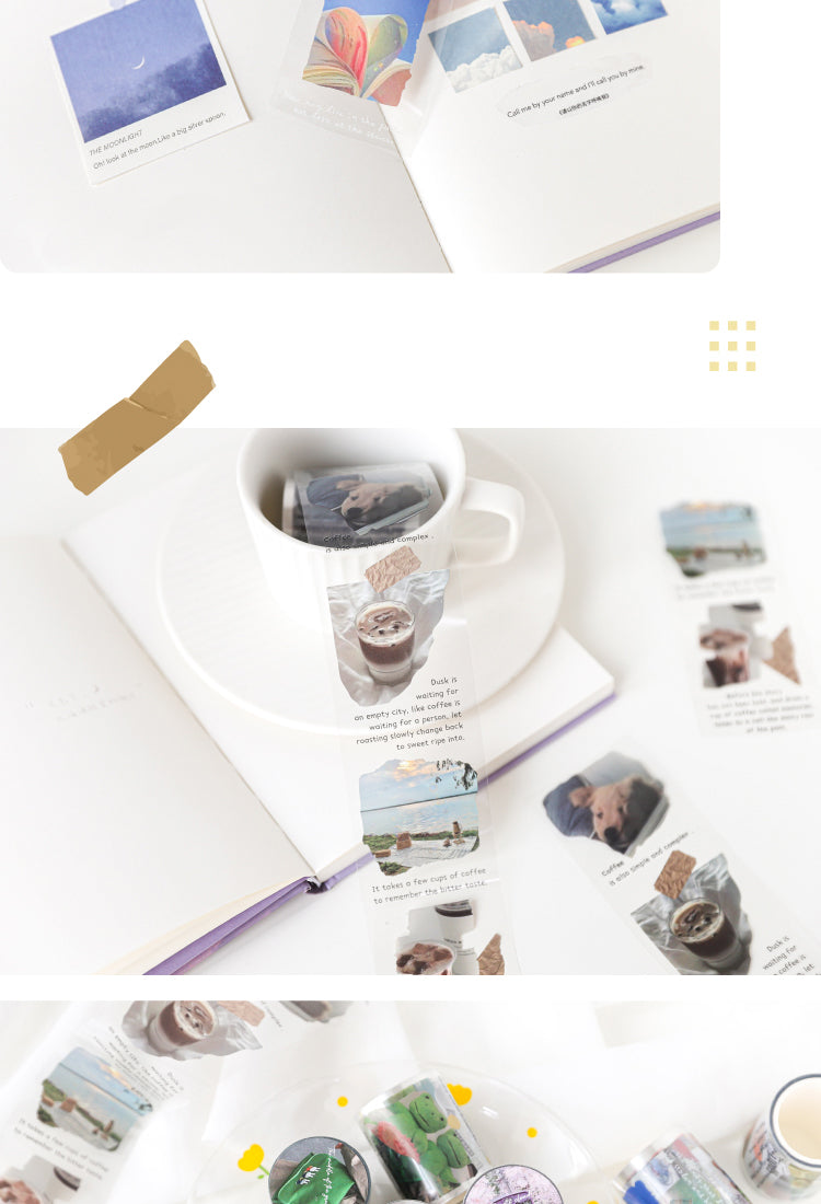 5Photo and Text PET Tape for Coffee Travel Food4