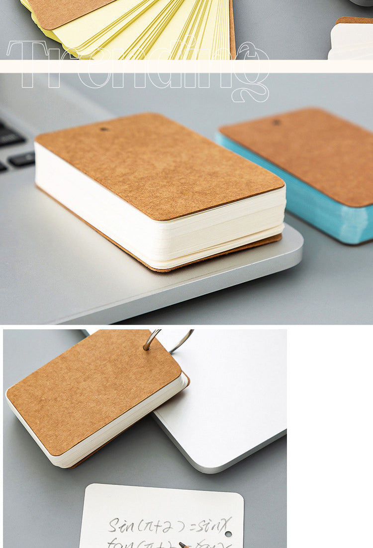 5Portable Ring Buckle Colored Blank Loose-Leaf Notebook3