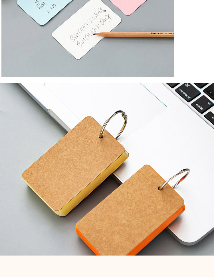 5Portable Ring Buckle Colored Blank Loose-Leaf Notebook5