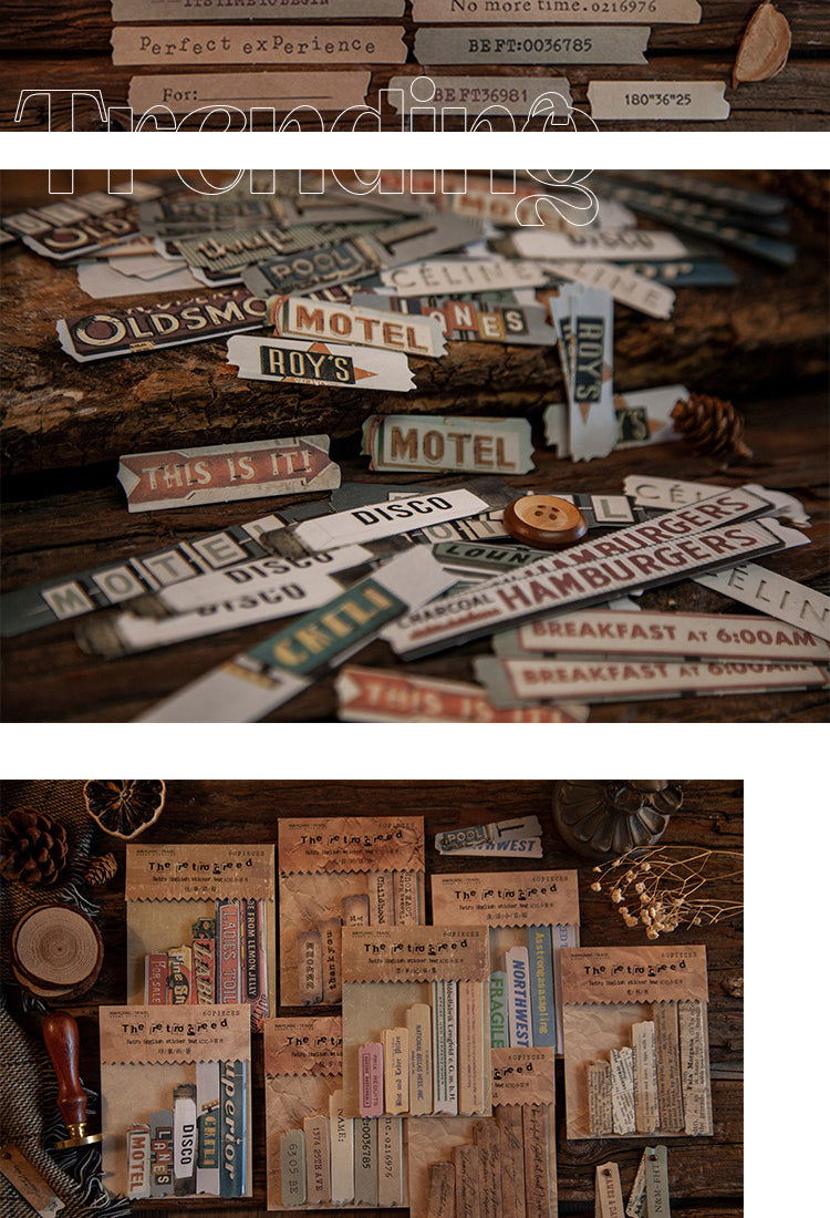 Words Stickers Scrapbooking, Stickers Words Vintage 6