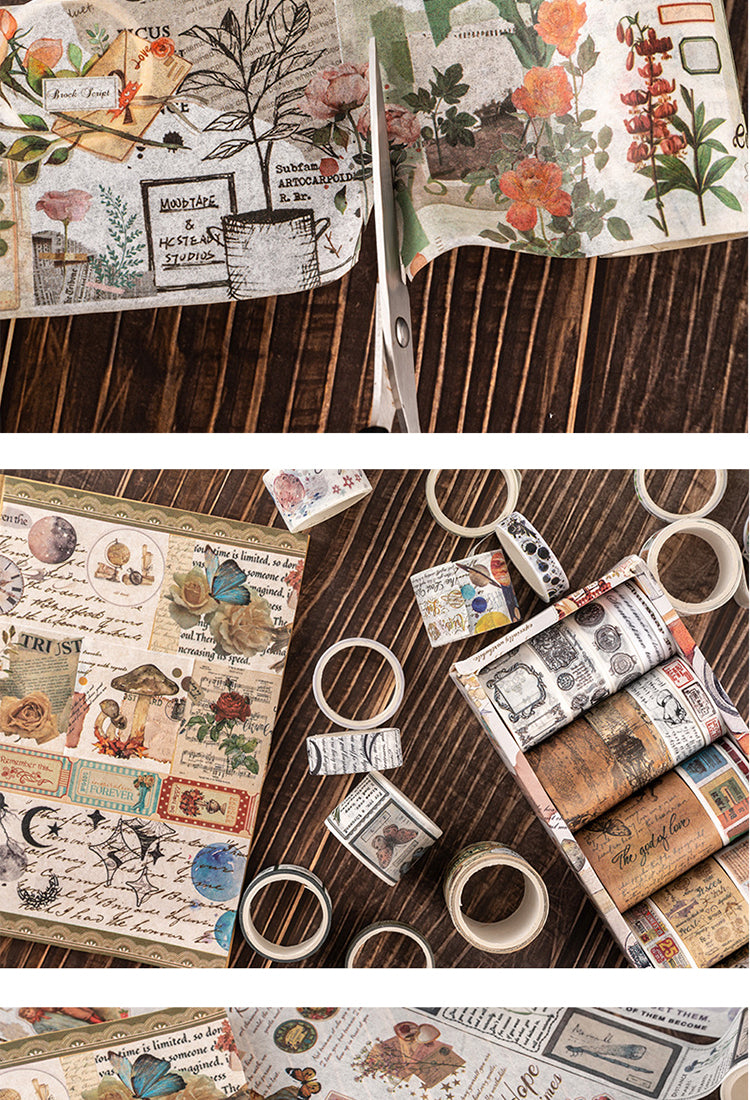 5Retro Thinking Series Adhesive Washi Tape Set11