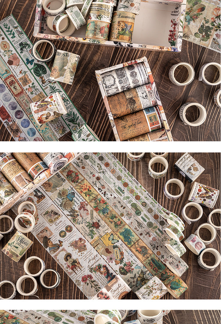 5Retro Thinking Series Adhesive Washi Tape Set9