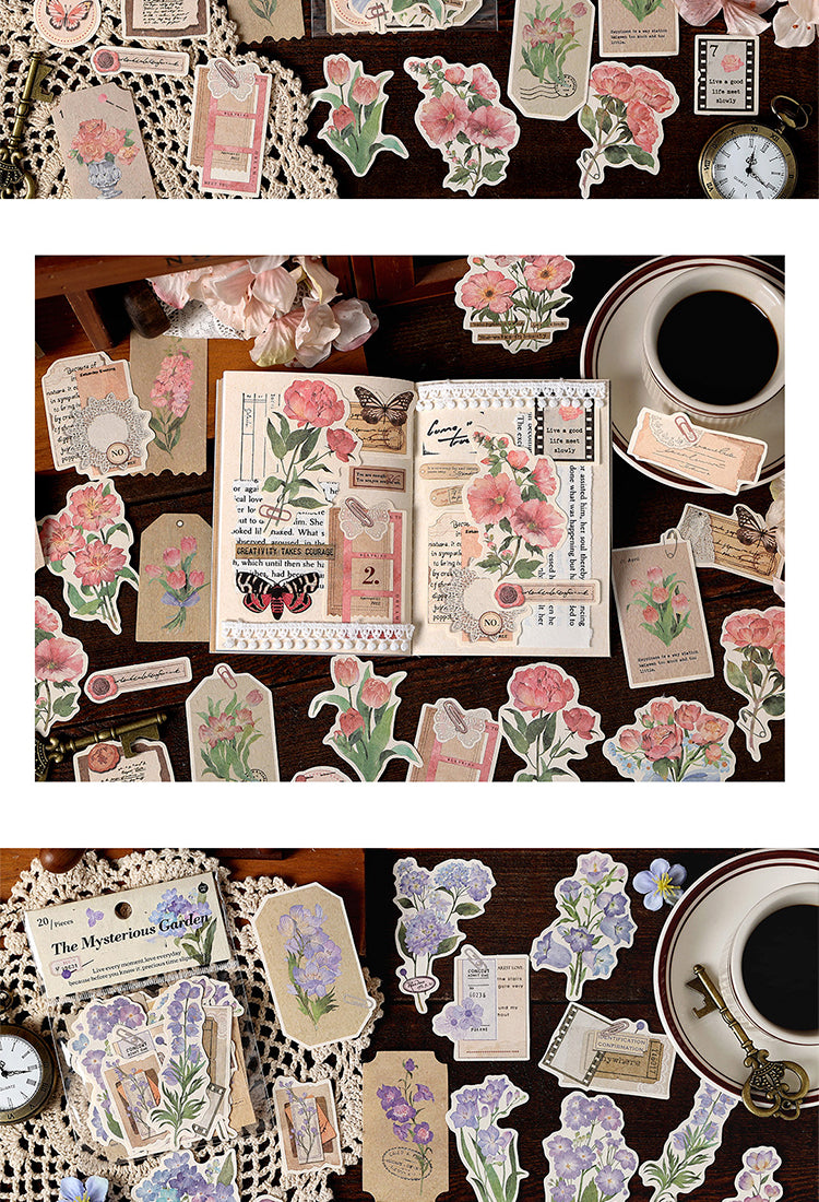 5Romantic Floral Die-cut Decorative Paper3