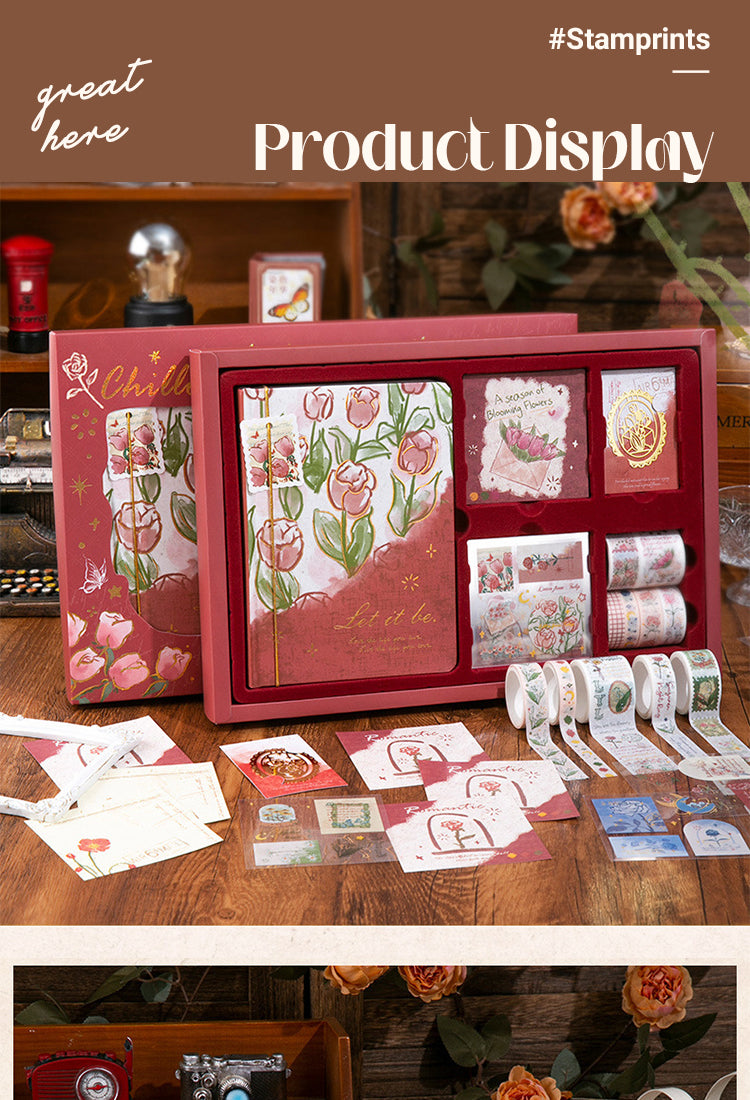 5Romantic Garden Journal Gift Box Set1