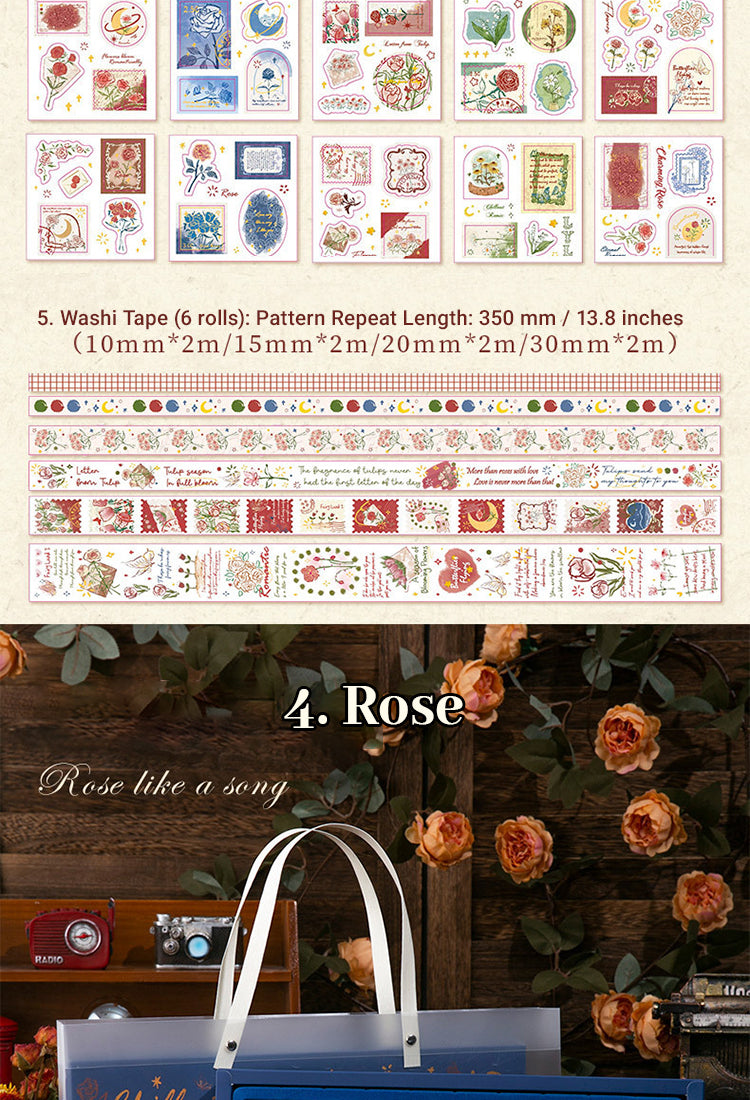 5Romantic Garden Journal Gift Box Set10