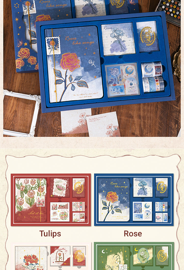 5Romantic Garden Journal Gift Box Set4