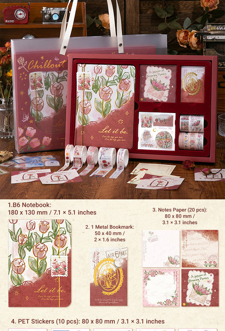 5Romantic Garden Journal Gift Box Set9