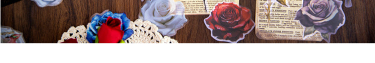 5Rose-themed Multi-color PET Stickers5