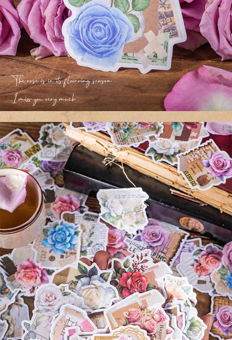 5Rose Love Letter Washi Stickers2