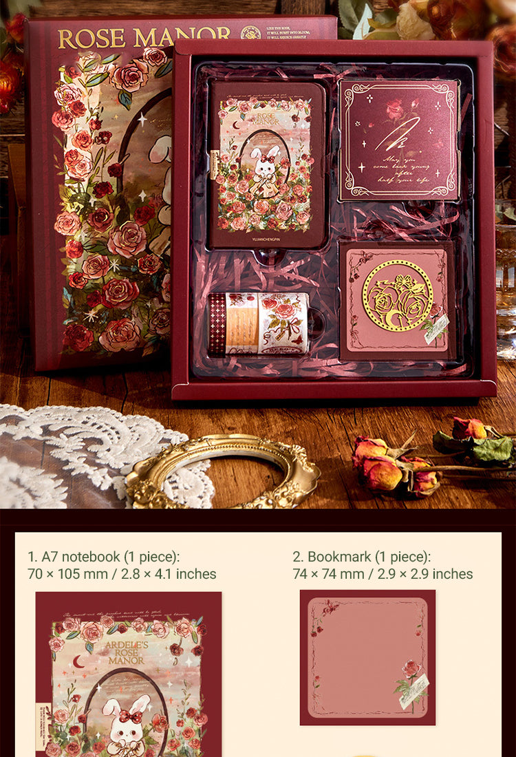 5Rose Manor Hot Stamping Journal Decoration Gift Box Set3