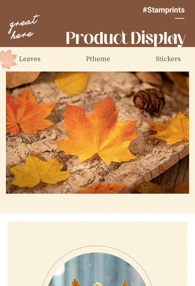 5Seasons of Leaves PET Decorative Stickers1