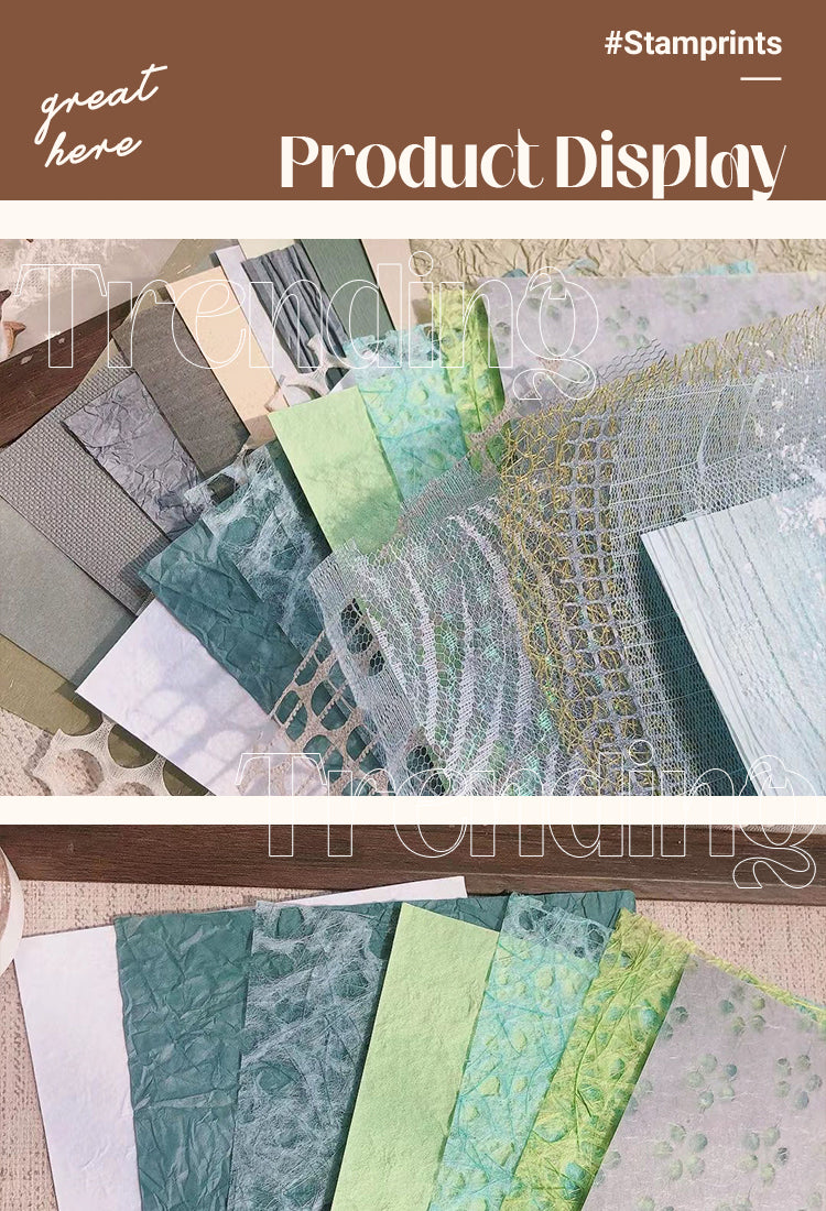5Simple Artistic Mesh Specialty Paper Background Paper Pack1