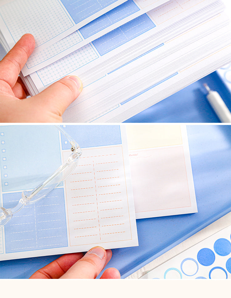 5Simple Basic Grid Memo Paper Planner Notepad6