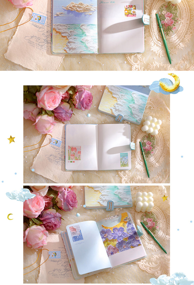 5Sky & Oil Painting Magnetic Closure Journal Notebook3