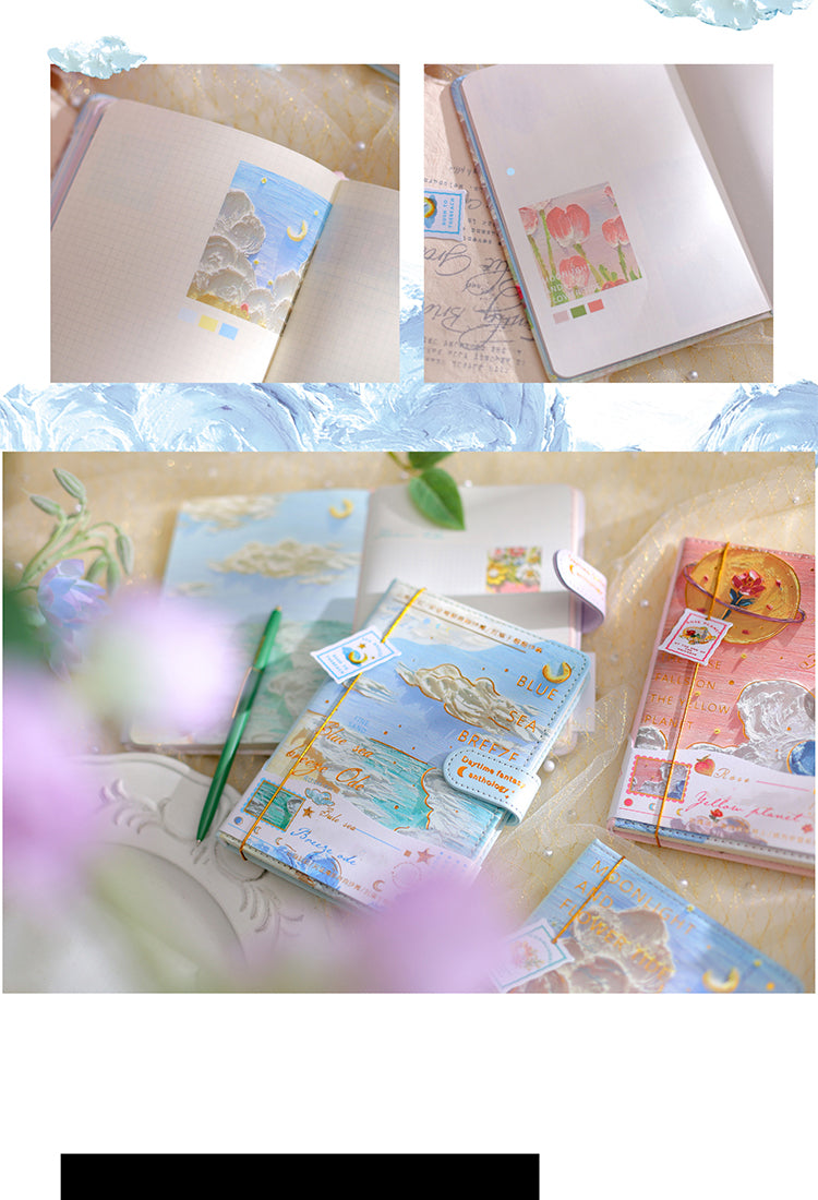 5Sky & Oil Painting Magnetic Closure Journal Notebook4