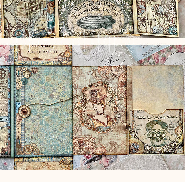 5Steampunk-inspired Handmade Journal Collection Folder2