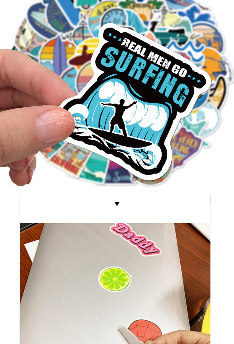 5Summer Beach Surfing Sports Vinyl Stickers2