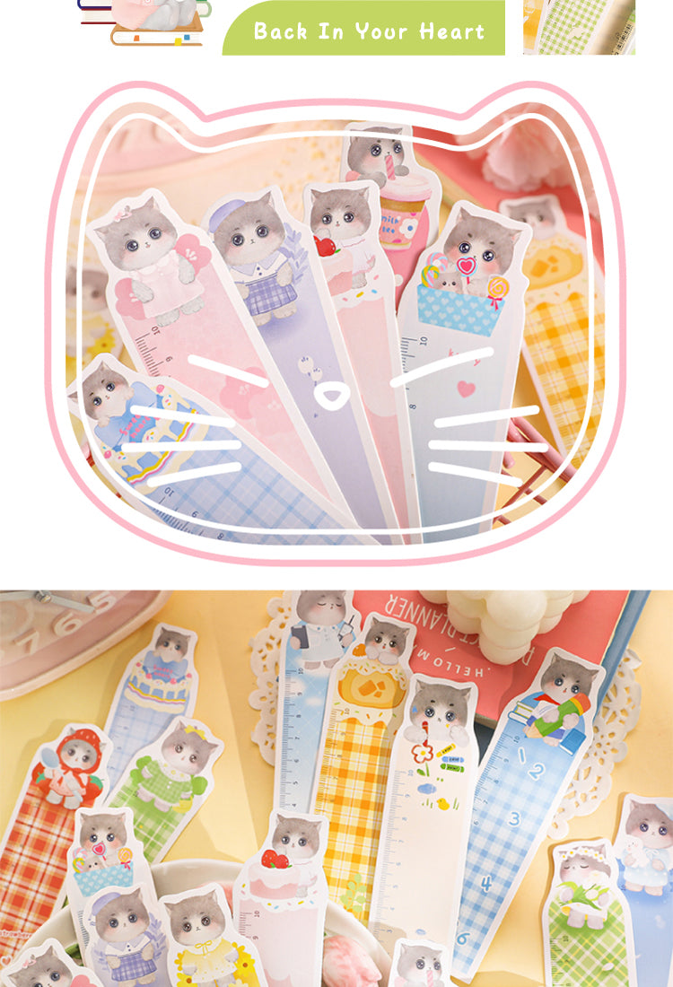 5Sweetheart Cute Cat Boxed Ruler Bookmarks2