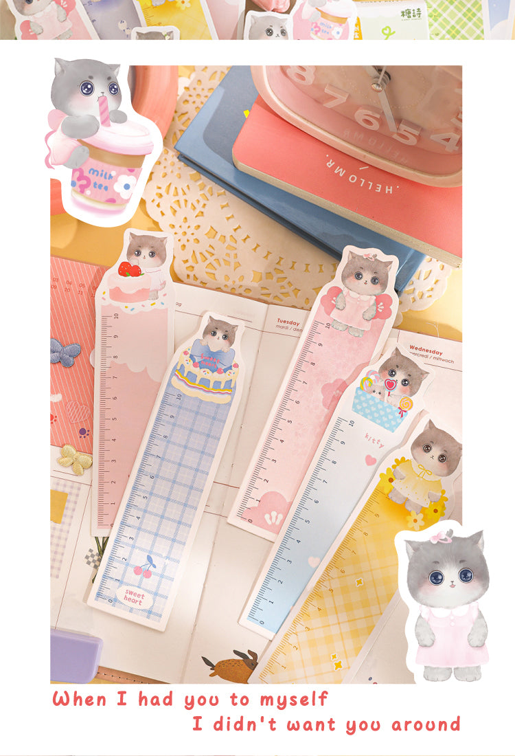 5Sweetheart Cute Cat Boxed Ruler Bookmarks3