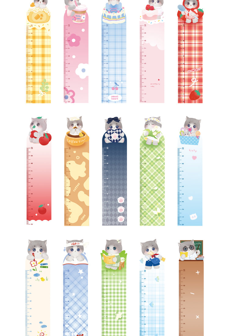 5Sweetheart Cute Cat Boxed Ruler Bookmarks8