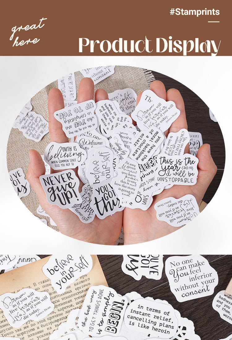 5Text Theme Adhesive Stickers1