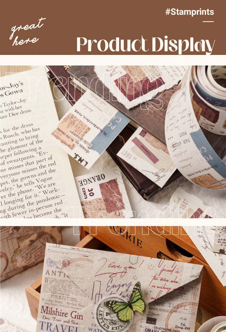 5Text Washi Tape for Bill Letter and Newspaper1