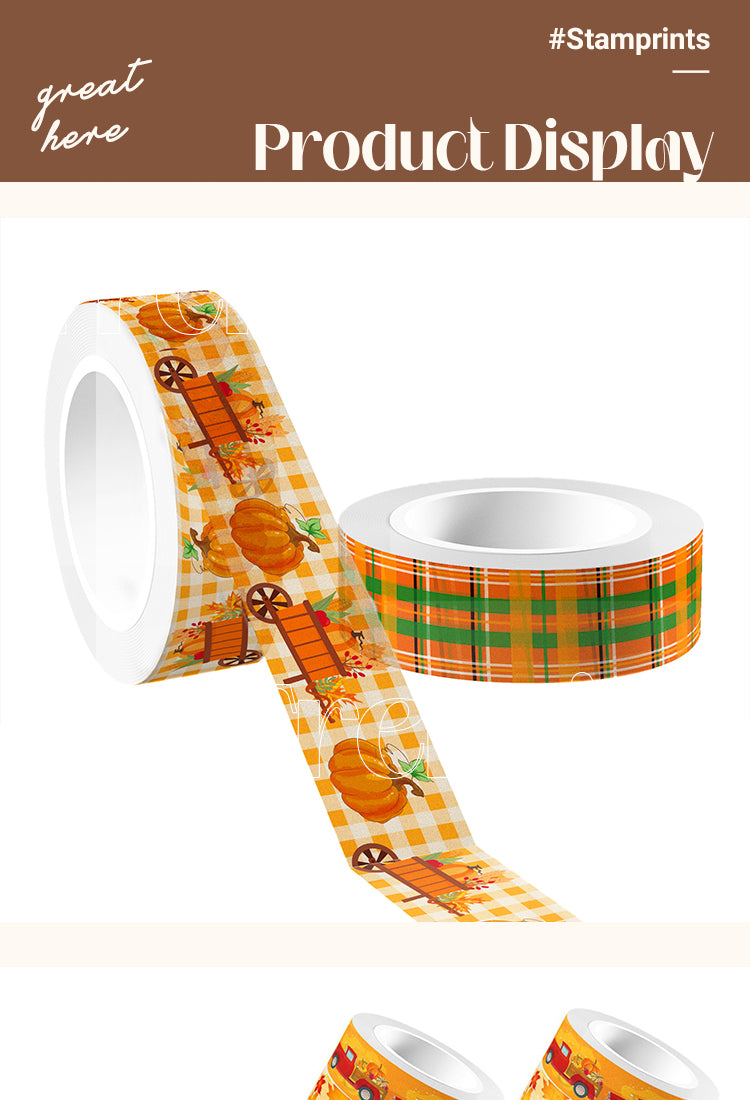 5Thanksgiving Pumpkin Washi Tape Decorative Set1