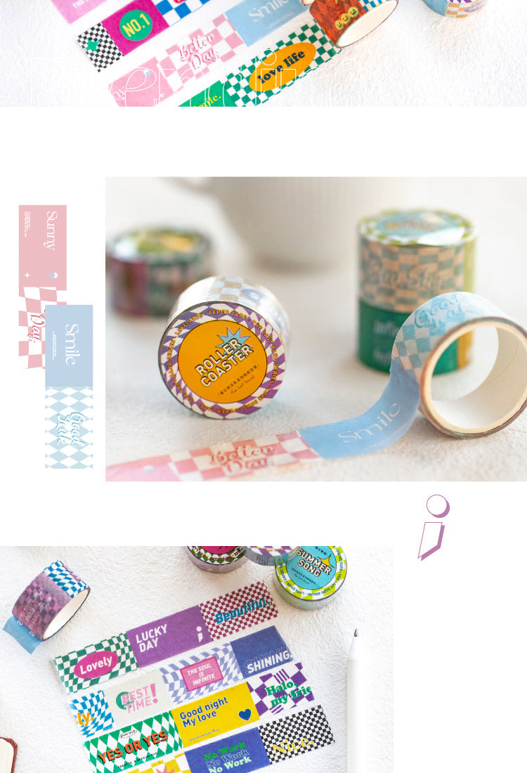 5The Last Band Checkerboard Decorative Washi Tape3