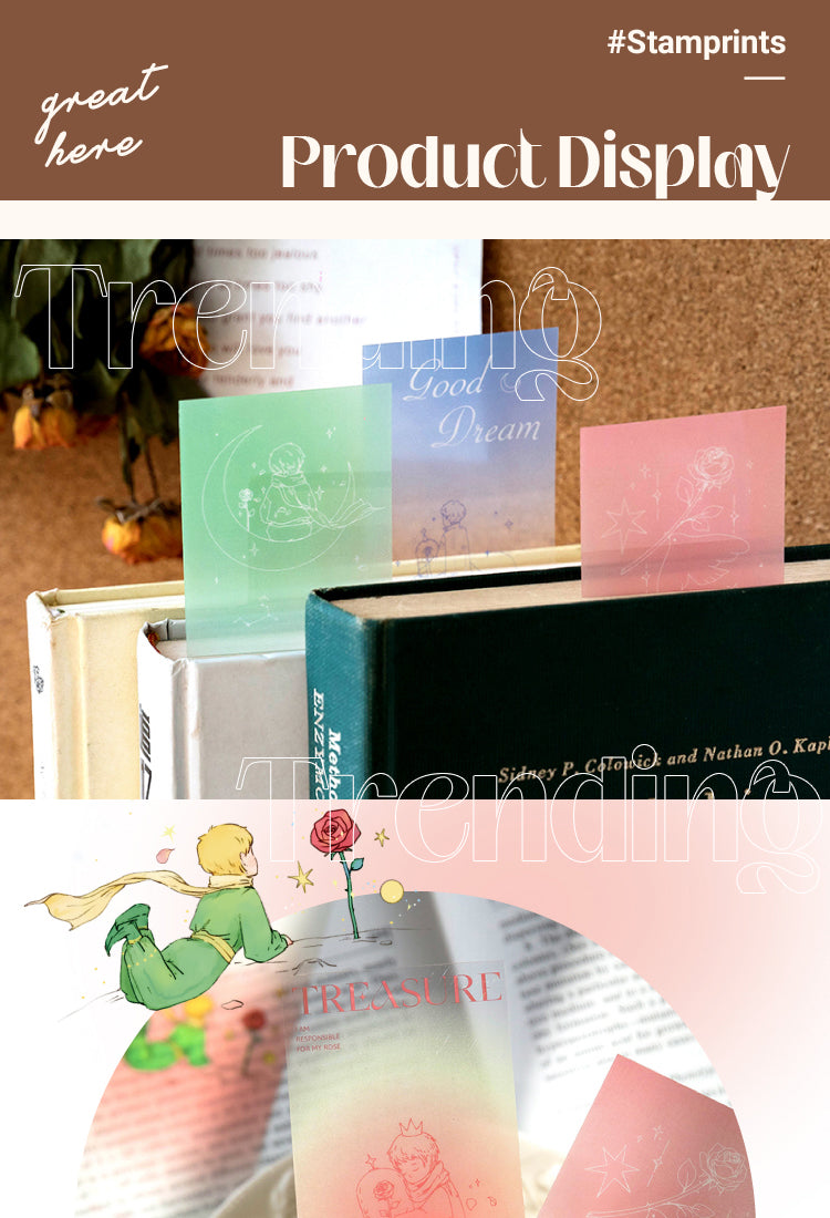 5The Little Prince PET Artsy Translucent Bookmark1
