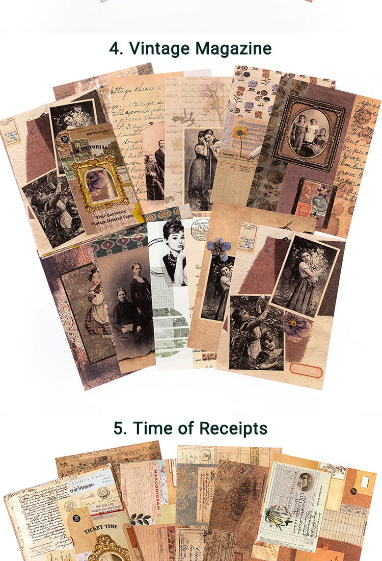 5Time Box Series Nostalgia Collage Paper15
