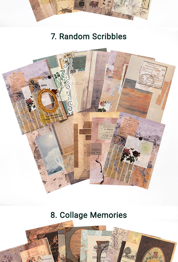 5Time Box Series Nostalgia Collage Paper17