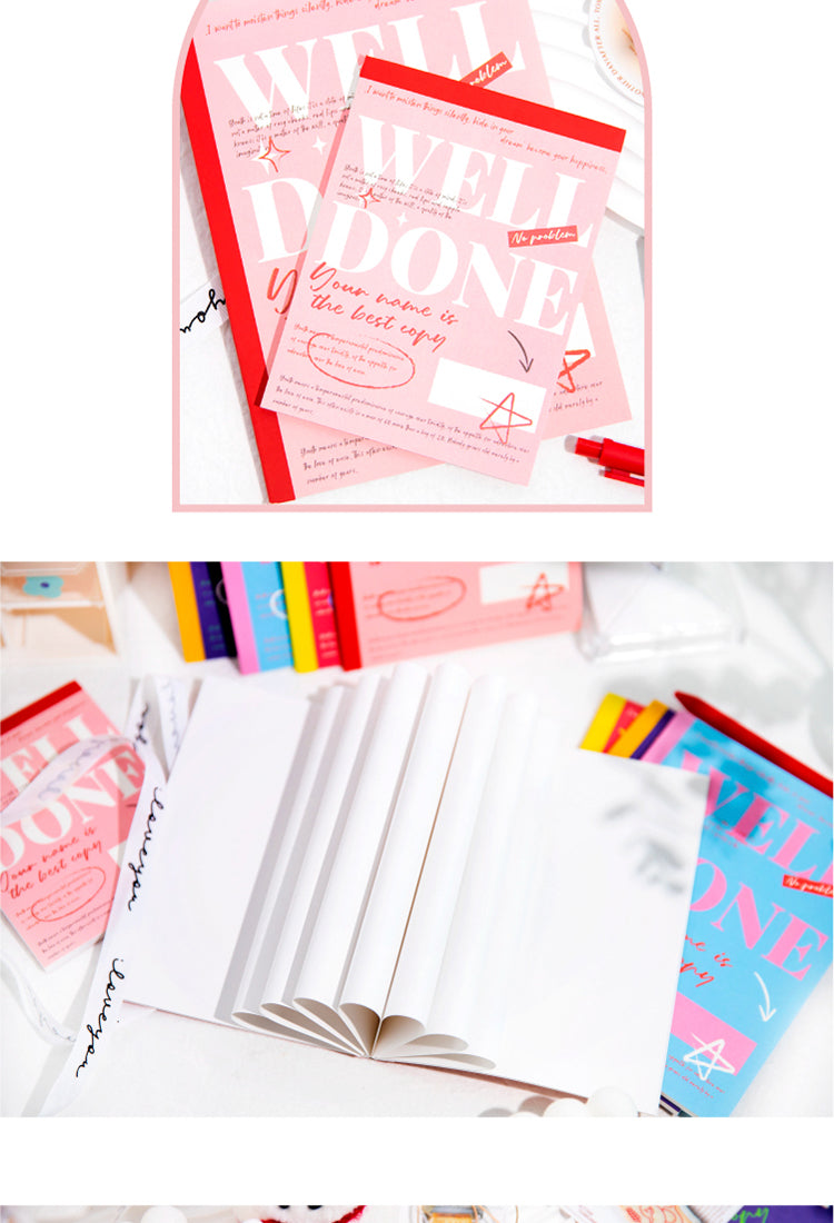 5Time and Space Mail Series Colorful English Memo Book Jounrnal Notebook3