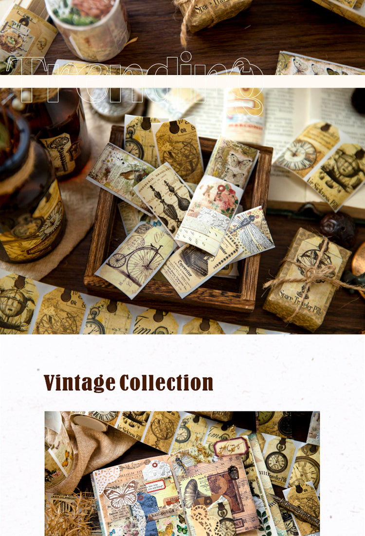 5Tiny Prologue Series Vintage Kraft Decorative Stickers2