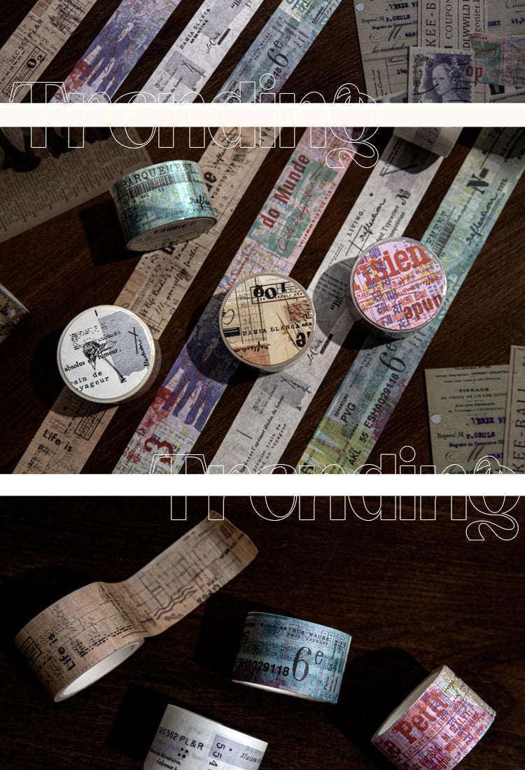 5Traces of the Past Series Retro Washi Tape2