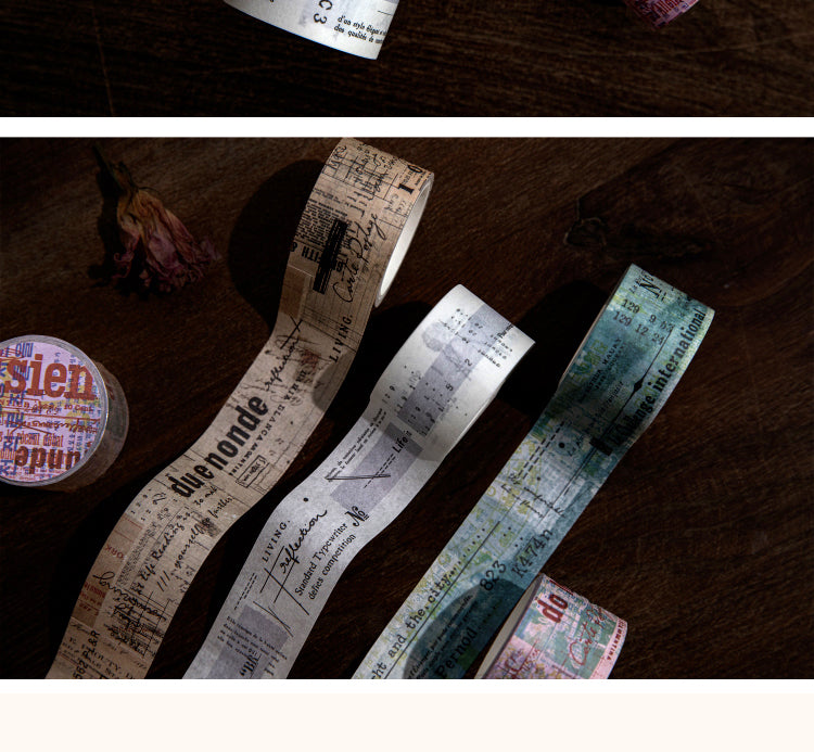 5Traces of the Past Series Retro Washi Tape3
