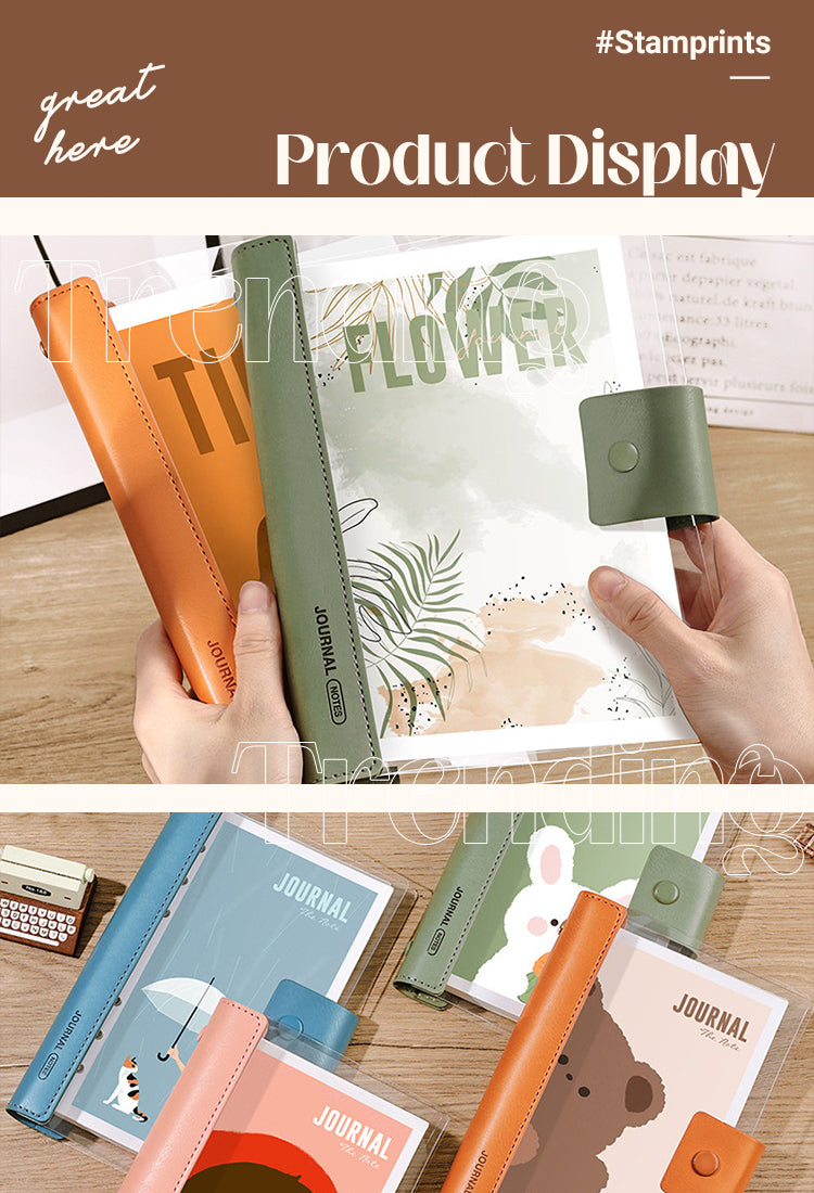 5Transparent Cover Loose-Leaf Journal Notebook1